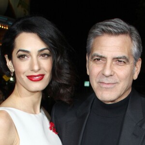 George Clooney et sa femme Amal Alamuddin - Première du film « Hail, Caesar! » au Regency Village Theatre à Westwood. Le 1er février 2016