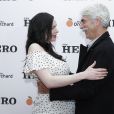  Laura Prepon (vêtue d'un top de la marque française Envie de fraise) et Sam Elliott à l'avant-première du film "The Hero" à New York le 7 juin 2017  