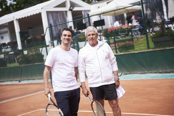 Alex Goude et Michel Boujenah lors de la deuxième journée du Trophée des Personnalités de Roland-Garros le 7 juin 2017