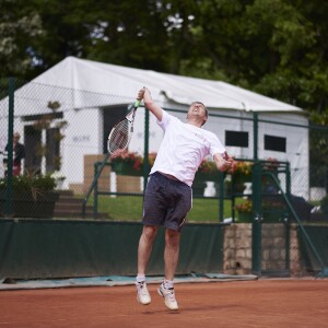 Thomas Hugues lors de la deuxième journée du Trophée des Personnalités de Roland-Garros le 7 juin 2017.