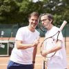 Florian Gazan et Grégory Ascher lors de la deuxième journée du Trophée des Personnalités de Roland-Garros le 7 juin 2017.