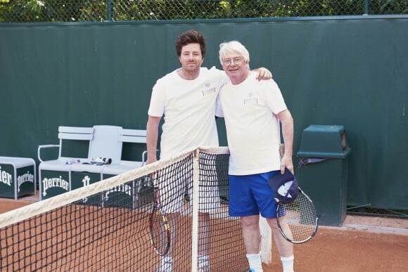 Jean Imbert et Patrice Carmouze lors de la deuxième journée du Trophée des Personnalités de Roland-Garros le 7 juin 2017