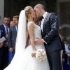 Mariage du footballeur Victor Valdés et Yolanda Cardone à Barcelone le 9 juin 2017.