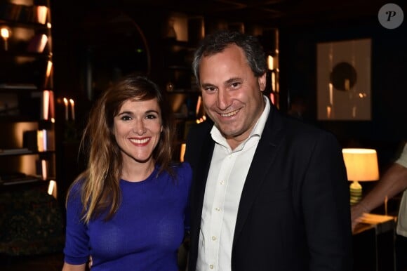 Victoria Bedos & Benjamin Patou à l'inauguration de la terrasse du restaurant de l'hôtel & spa Le Roch, à Paris le 7 juin 2017