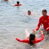 Alain Bernard - Journée "Water Safety Day, pour la prévention de la noyade" sur la plage du Larvotto à Monaco le 12 juin 2017.