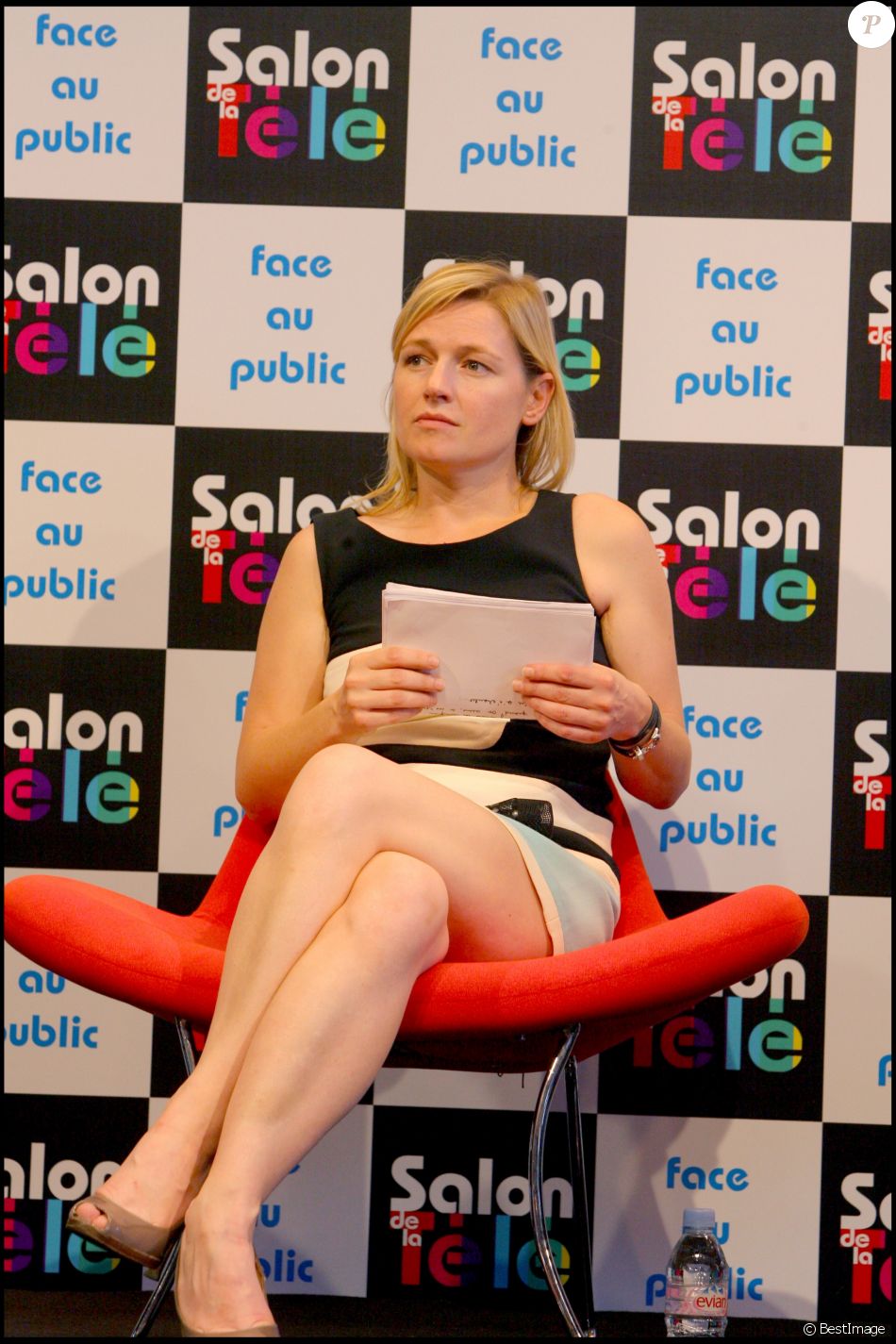 ANNE ELISABETH LEMOINE - PREMIER SALON DE LA TELEVISION A PARIS PORTE ...