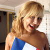 Marie-Paule de "L'amour est dans le pré 2014" pote dénudée pour soutenir les Bleus lors de la coupe d'Europe de football. Juin 2016.