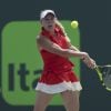 Caroline Wozniacki - Johanna Konta remporte l'open de tennis de Miami en battant C. Wozniacki en finale à Key Biscayne le 1er avril 2017.