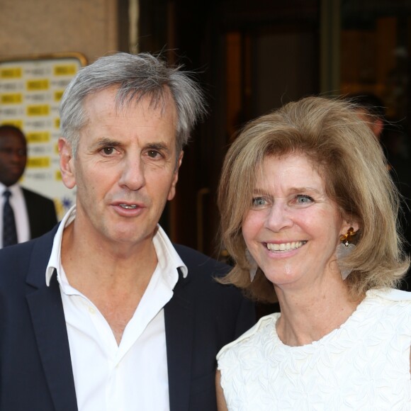 Bernard de la Villardière et sa femme Anne lors du 23ème Gala "Musique contre l'oubli" au profit d'Amnesty International au thêatre des Champs-Elysées. Paris, le 14 juin 2017. © Denis Guignebourg/Bestimage