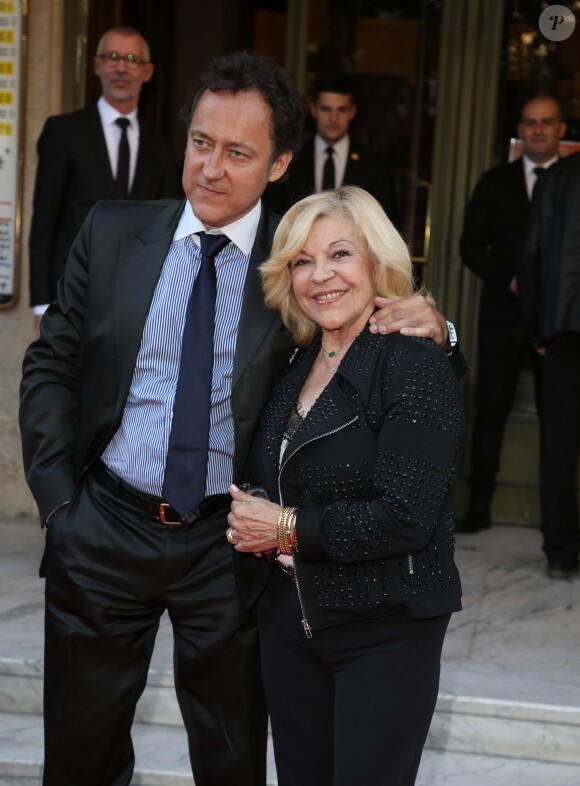 Nicoletta et son mari Jean-Christophe Molinier lors du 23ème Gala "Musique contre l'oubli" au profit d'Amnesty International au thêatre des Champs-Elysées. Paris, le 14 juin 2017. © Denis Guignebourg/Bestimage