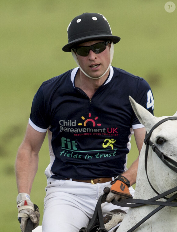 Le prince William , duc de Cambridge - Trophée Maserati Royal lors du festival de polo de Gloucestershire au Polo club de Beaufort à Tetbury le 11 juin 2017