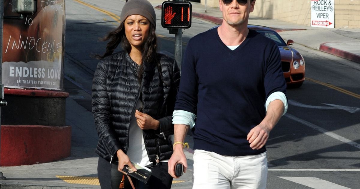 Tyra Banks Et Erik Asla A Los Angeles Le 7 Fevrier 2014 Purepeople