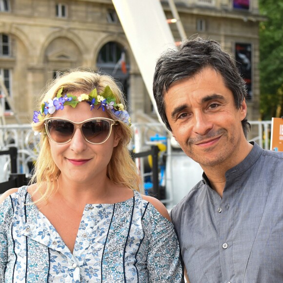 Marilou Berry et Ariel Wizman - Lancement de la nouvelle Seat Ibiza Place de la Fontaine aux Lions sur le parvis de la Villette à Paris le 21 juin 2017.