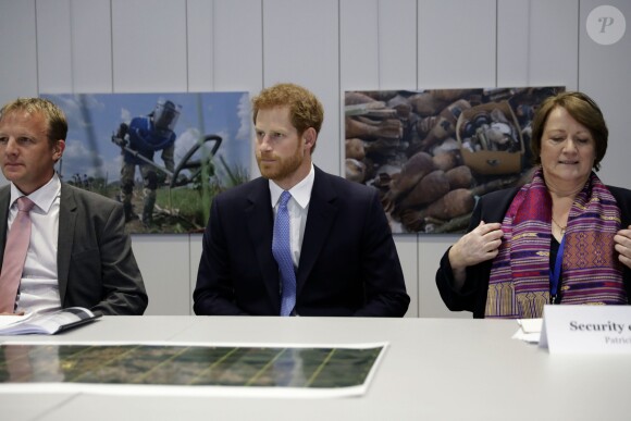 Le prince Harry en visite au "Royal Institute of International Affairs" à Londres le 15 juin 2017.
