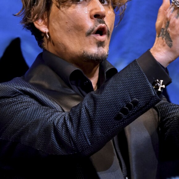 Johnny Depp à la première de "Pirates des Caraïbes : La Vengeance de Salazar" à Tokyo le 20 juin 2017.