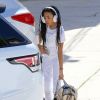 La fille de Mel B, Angel Iris Murphy Brown - Melanie Brown (Mel B) retire de l'argent dans un ATM à West Hollywood, le 15 avril 2017