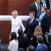 NO WEB - Le président français Emmanuel Macron et sa femme Brigitte Macron (Trogneux) (habillée en Louis Vuitton) - Concert au théâtre grec de Taormine dans le cadre du sommet du G7 en Sicile le 26 mai 2017 © Sébastien Valiela / Bestimage