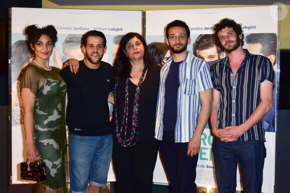 Camélia Jordana, Walid Ben Mabrouk, la réalisatrice Sou Abadi, William Lebghil et Félix Moati - Avant-première du film "Cherchez La Femme" au cinéma UGC Ciné Cité Les Halles à Paris, France, le 26 juin 2017. © Giancarlo Gorassini/Bestimage