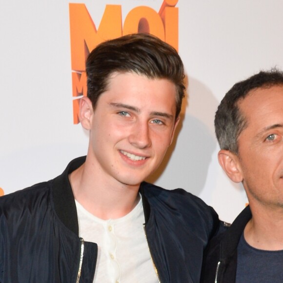 Noé Elmaleh et son père Gad Elmaleh (Voix de Gru) - Avant-première du film d'animation "Moi Moche et Méchant 3" au cinéma Gaumont Champs-Elysées Marignan à Paris, France, le 27 juin 2017. © Coadic Guirec/Bestimage