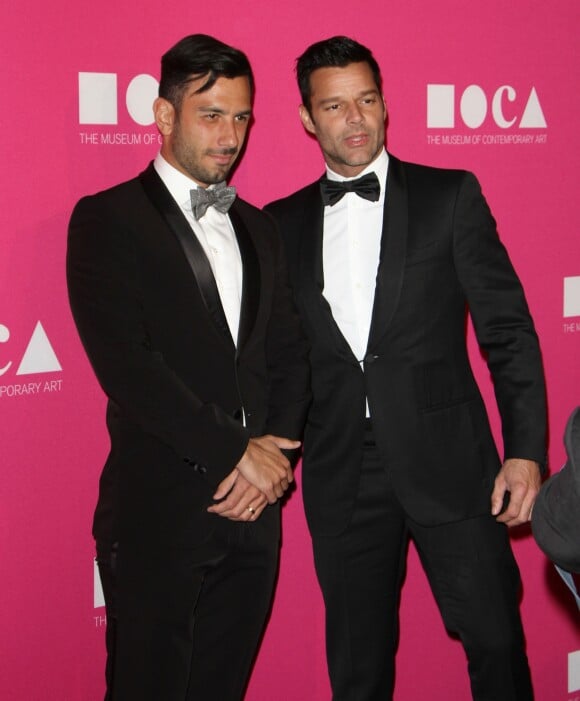 Ricky Martin et son fiancé Jwan Yosef - Tapis rouge du " MOCA Gala 2017 " à Los Angeles Le 29 avril 2017 © CPA / Bestimage