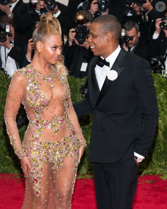 Beyoncé Knowles et son mari Jay-Z - Soirée Met Ball au Metropolitan Museum à New York, le 4 mai 2015.