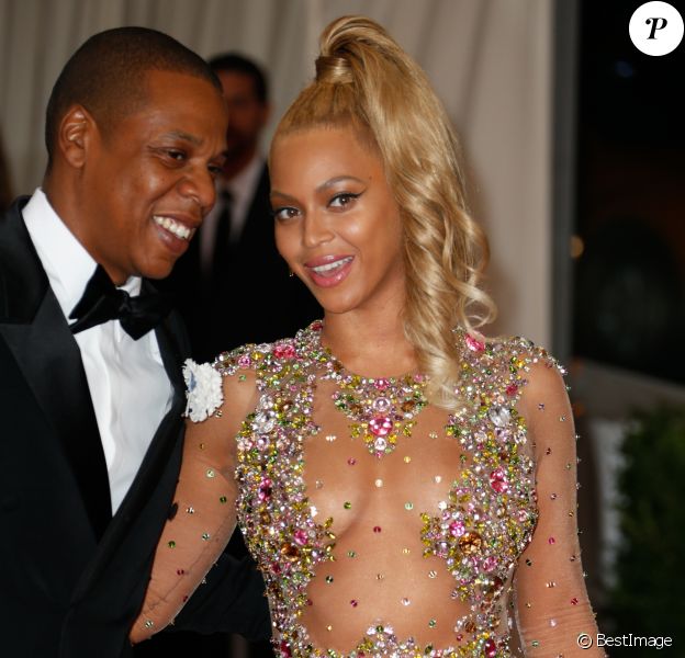 Beyoncé Knowles et son mari Jay-Z - Soirée Met Ball au Metropolitan Museum à New York, le 4 mai 2015.