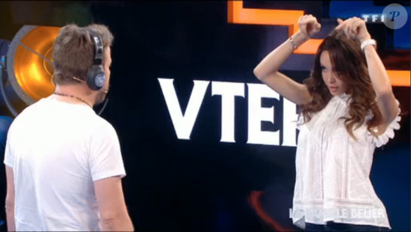Bruno Guillon et Nabilla dans VTEP, le 30 juin 2017 sur TF1.