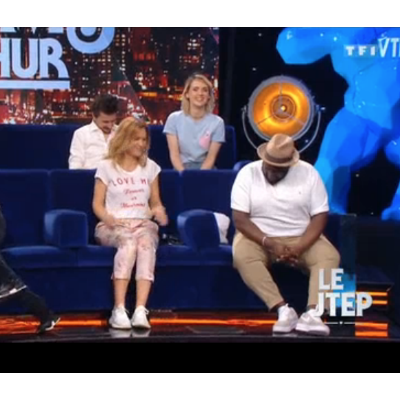 Les artistes amusés par Nabilla dans VTEP, le 30 juin 2017 sur TF1.
