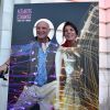Jean-Christophe Maillot et la princesse Caroline de Hanovre durant la 1ère "F(ê)aites de la Danse" sur la Place du Casino à Monaco le 1er juillet 2017.  © Bruno Bebert/Bestimage