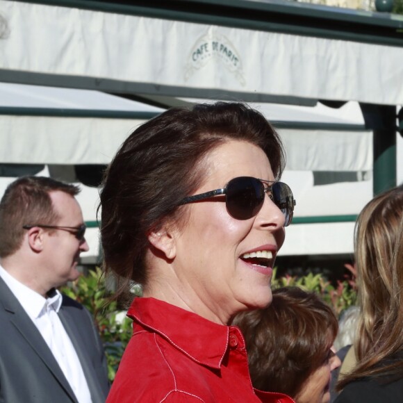 La princesse Caroline de Hanovre durant la 1ère "F(ê)aites de la Danse" sur la Place du Casino à Monaco le 1er juillet 2017. © Claudia Albuquerque/Bestimage