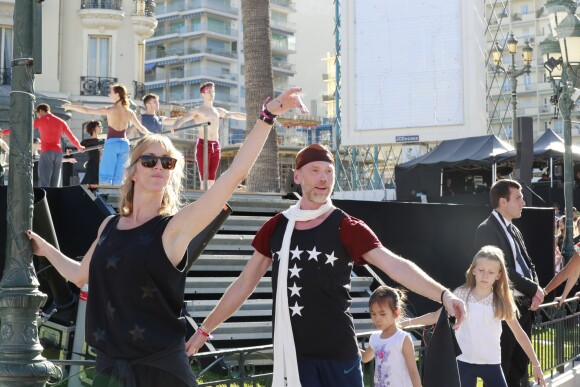 Bernice Coppieters (maître de ballet principal) et Glen Tuggle (maître de ballet) durant la 1ère F(ê)aites de la Danse sur la Place du Casino à Monaco le 1er juillet 2017. © Claudia Albuquerque/Bestimage