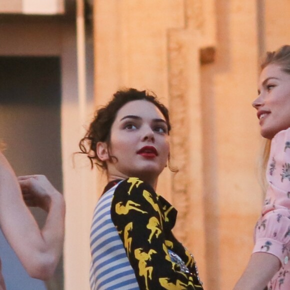 Lauren Santo Domingo, Kendall Jenner et Doutzen Kroes - After-Party Miu Miu (post-défilé croisière 2018) à l'Automobile Club à Paris, le 02 juillet 2017. © CVS-Veeren/Bestimage