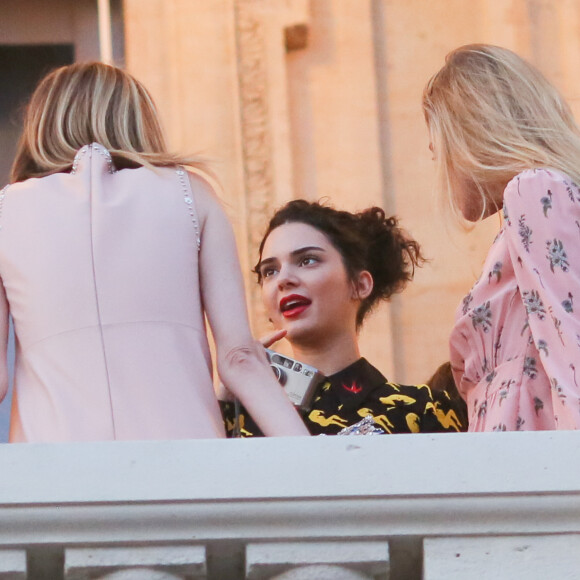 Lauren Santo Domingo, Kendall Jenner et Doutzen Kroes - After-Party Miu Miu (post-défilé croisière 2018) à l'Automobile Club à Paris, le 02 juillet 2017. © CVS-Veeren/Bestimage