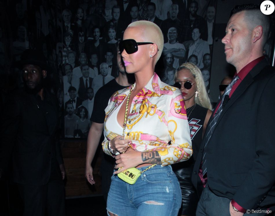 Amber Rose est allée diner au restaurant Catch à West Hollywood, le 29