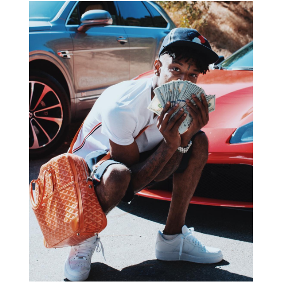 21 Savage : Le nouveau chéri de la bombe Amber Rose - Photo publiée sur sa page Instagram au mois de juin 2017