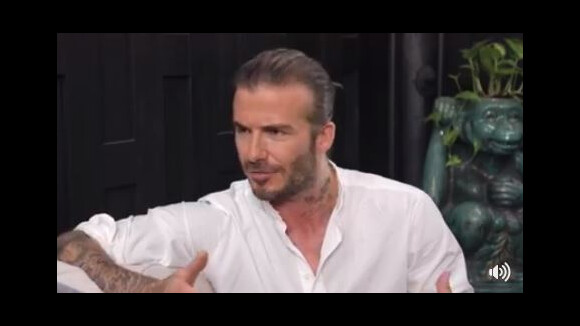 David Beckham lors d'un Facebook Live réalisé en Thaïlande, le 1er juillet 2017.