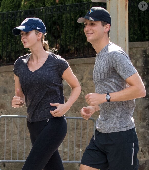 Ivanka Trump et son mari Jared Kushner font leur jogging à Washington le 25 juin 2017.