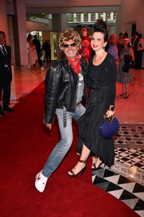 Marc Toesca et sa femme - Soirée de gala Fight Aids 2017 au Sporting Monte-Carlo avec la troupe Star 80 le 8 juillet 2017. © Bruno Bebert / Bestimage