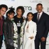 Will, Jada Pinkett Smith et leurs enfants Willow, Jaden et Trey Smith - Célébrités arrivant au 26ème EMA Awards au studio de la Warner à Burbank le 22 octobre 2016.