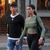 Cristiano Ronaldo se promène avec son fils Cristiano Ronaldo Jr et sa compagne Georgina Rodriguez à Madrid, le 20 avril 2017.