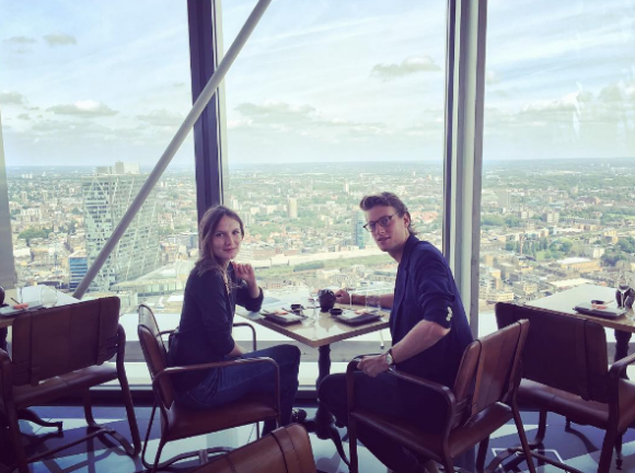 Ana Girardot et Arthur de Villepin à Londres en juin 2016.