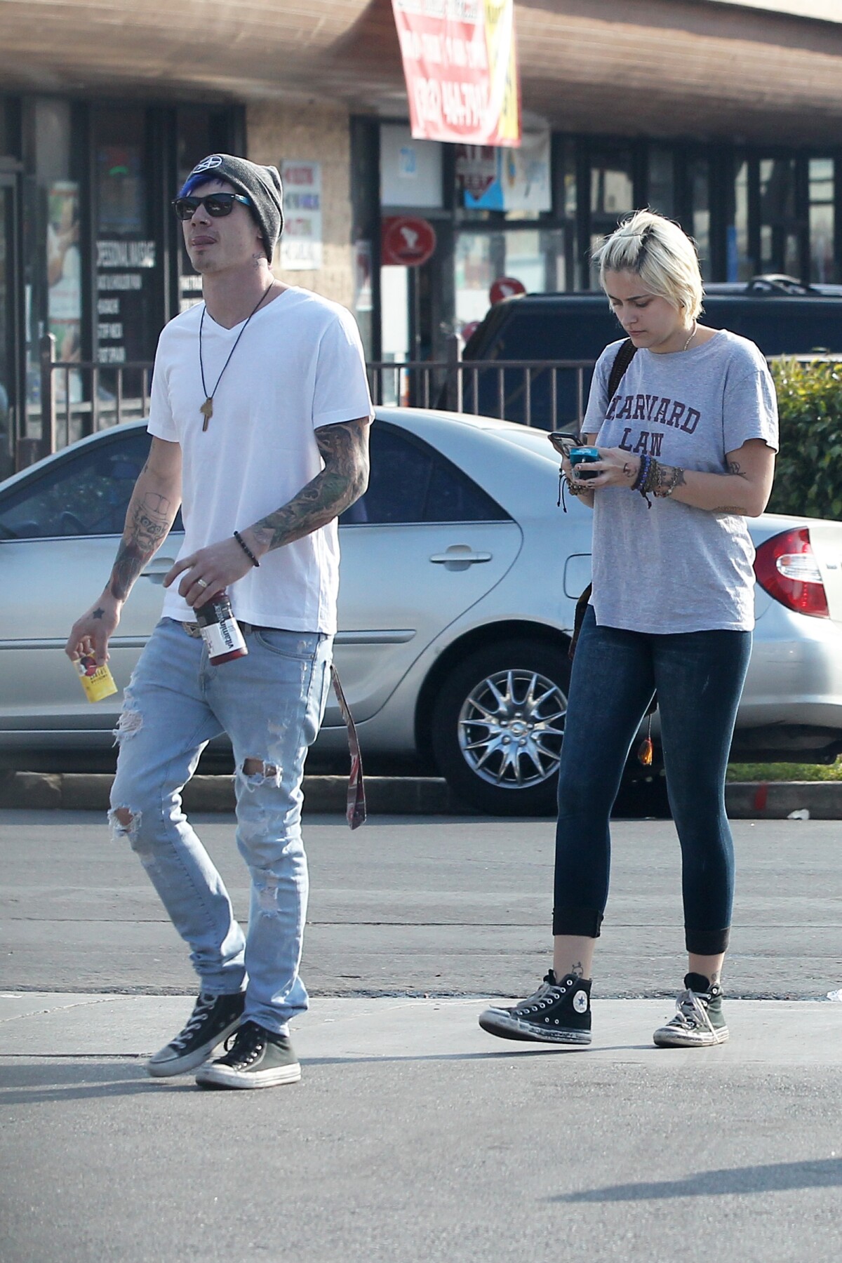 Photo : Exclusif - Paris Jackson et son compagnon Michael Snoddy 