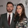 Jessica Biel et son mari Justin Timberlake lors de la première de ''The Book of Love'' à Los Angeles le 11 janvier 2017.