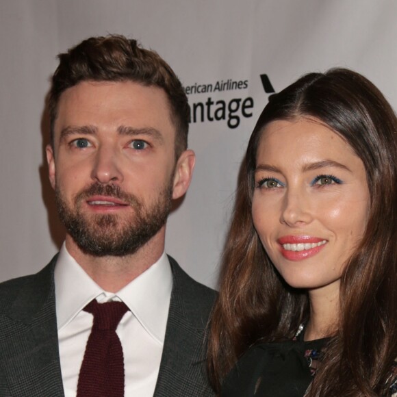 Jessica Biel et son mari Justin Timberlake lors de la première de ''The Book of Love'' à Los Angeles le 11 janvier 2017.