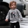 Jessica Biel et son fils Silas Timberlake dans les rues de Santa Monica, le 7 février 2017, pour aller aller faire des courses.