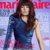 Jessica Biel en couverture de l'édition américaine du "Marie Claire", édition du mois d'août 2017.