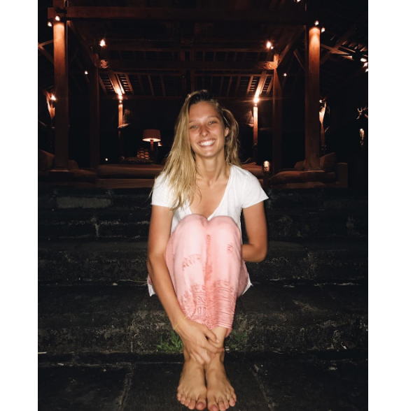 Ilona Smet en vacances à Bali le 3 juillet 2017
