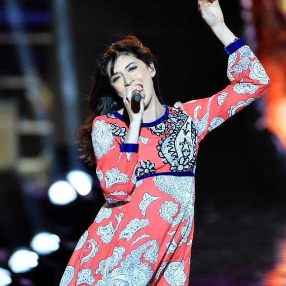 Exclusif - Nolwenn Leroy enceinte - Emission "La chanson de l'année fête la musique" dans les arènes de Nîmes, diffusée en direct sur TF1 le 17 juin 2017. © Bruno Bebert/Bestimage