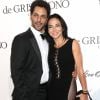 Tomer Sisley et sa compagne Sandra Zeitoun de Matteis - Photocall de la soirée de Grisogono "Love On The Rocks" à l'hôtel Eden Roc au Cap d'Antibes lors du 70 ème Festival International du Film de Cannes. Le 23 mai 2017.