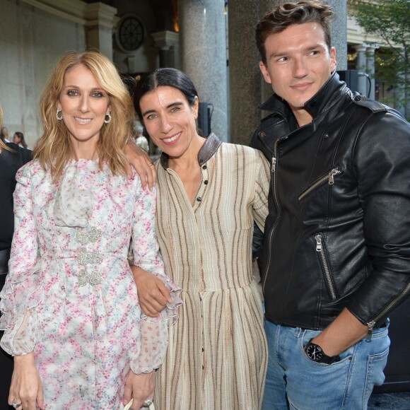 Céline Dion, Rossy de Palma, Bianca Li, Carine Roitfeld et son danseur Pepe Munoz au défilé de mode Haute-Couture "Giambattista Valli" collection Automne-Hiver 2017/2018 au Petit Palais à Paris, France, le 3 juillet 2017. © CVS-Veeren/Bestimage